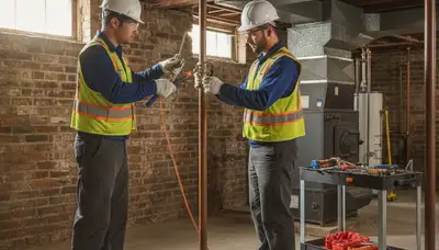 Plumber repairing a sink in Hoboken, NJ for a local plumbing service
