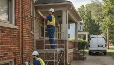 Professional plumber repairing pipes in Hoboken, NJ for plumbing service call