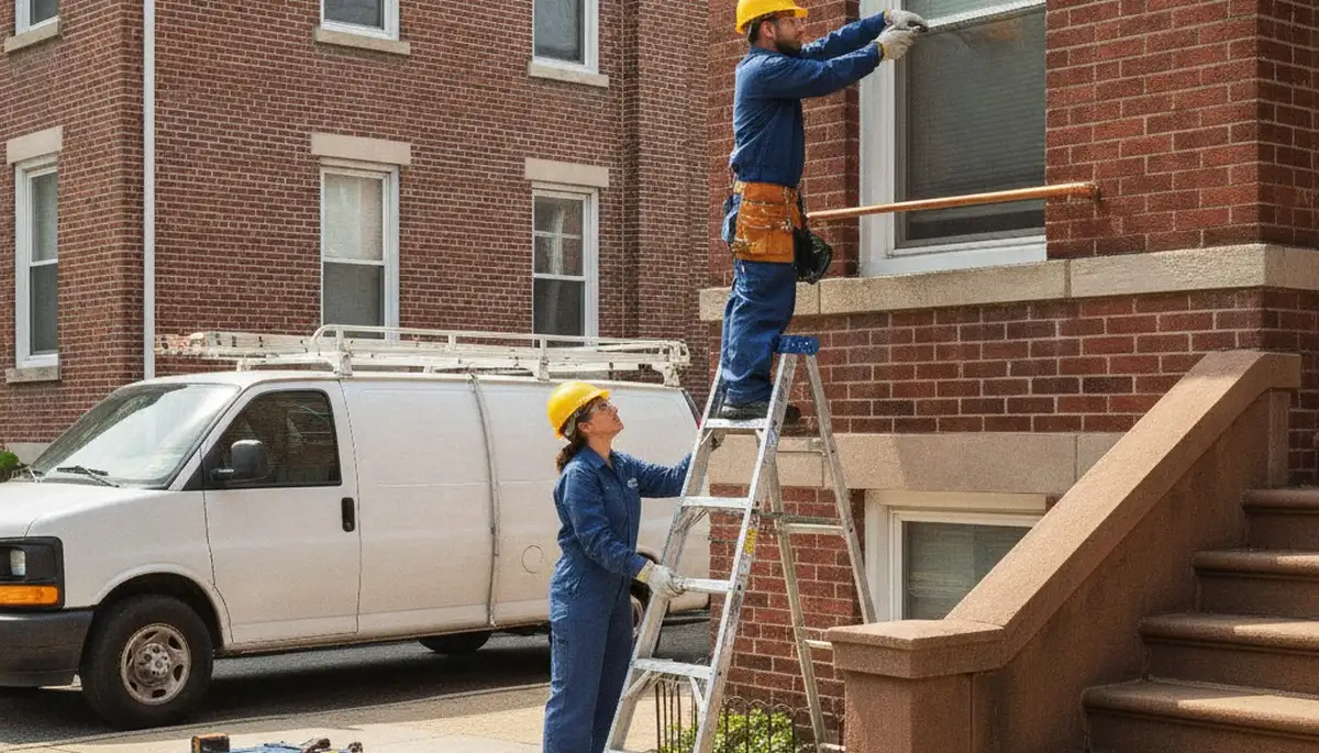 Professional plumber repairing a leak in Hoboken, NJ for a plumbing repair service