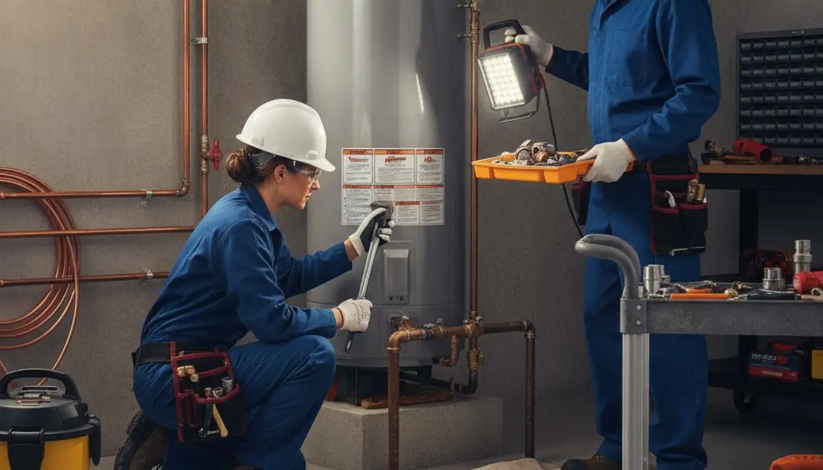 Plumber repairing a home pipe in Hoboken, NJ for plumbing repair service