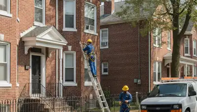 Plumber repairing pipe leak in Hoboken, NJ for residential plumbing service