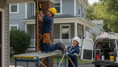 Plumber repairing a pipe in Hoboken, NJ for professional plumbing service