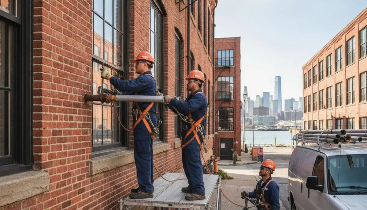 Professional plumber repairing a pipe in Hoboken, NJ for residential plumbing service