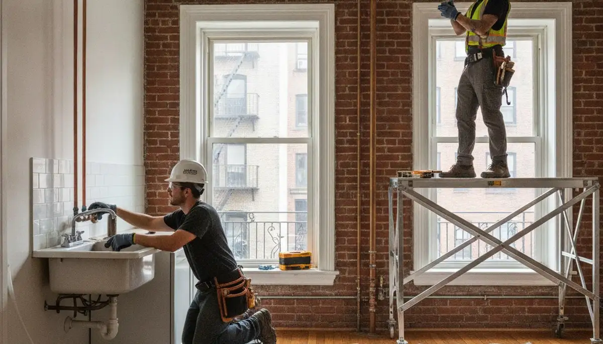 Hoboken, NJ plumber repairing a leak for residential plumbing service