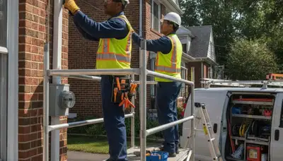 Plumber repairing pipes in Hoboken, NJ for reliable plumbing service
