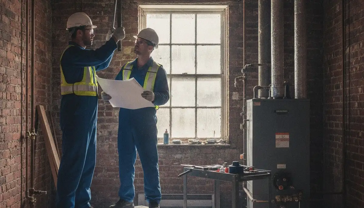 Plumber repairing a pipe in Hoboken, NJ for reliable plumbing service