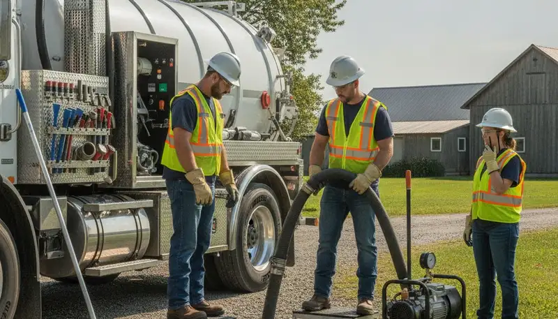 Hoboken, NJ plumbers providing septic pumping service for local homes and businesses