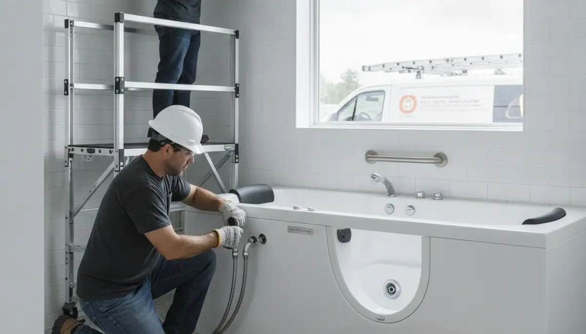 Walk in tub installation for Hoboken, NJ homes by professional plumbers